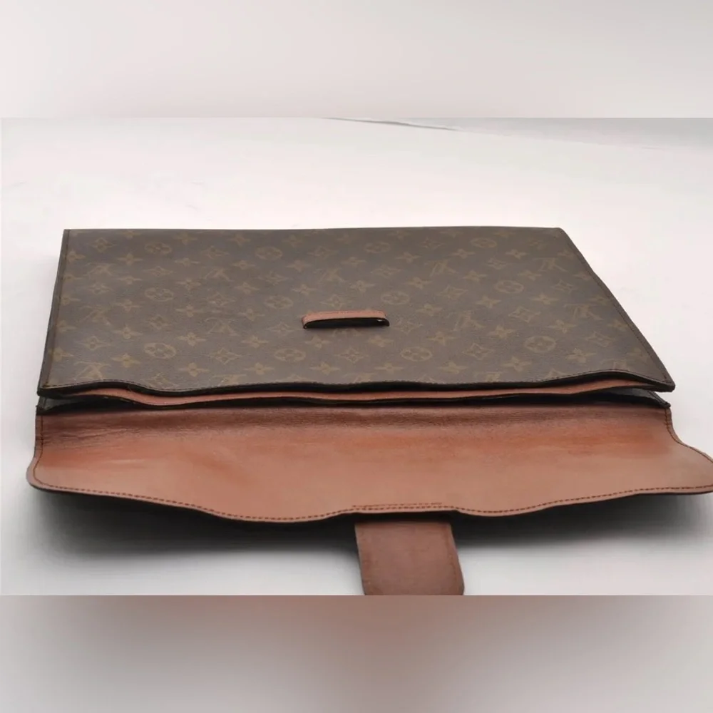 Louis Vuitton Monogram Poche Ministre Document Case Authentic Vintage 70s Model